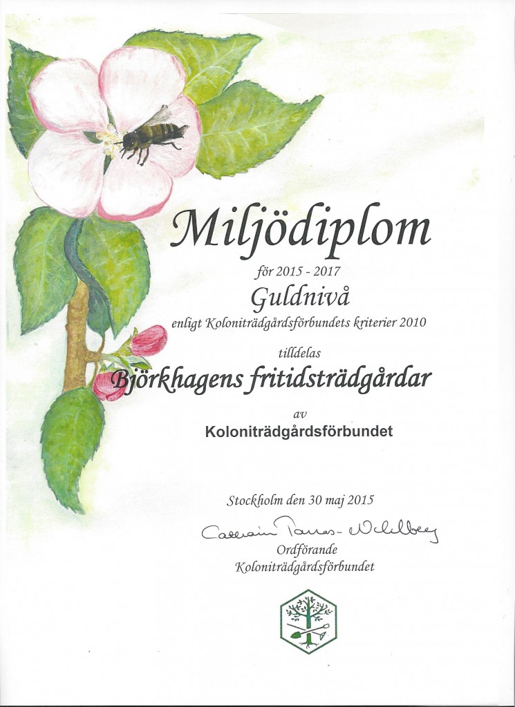 Miljödiplom 2015